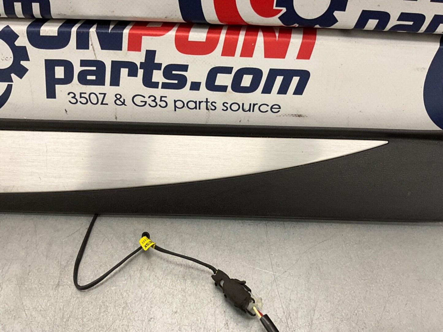 2014 Nissan 370Z Passenger Right Door Sill Illuminated Kick Plate OEM 14BILE7 - On Point Parts Inc