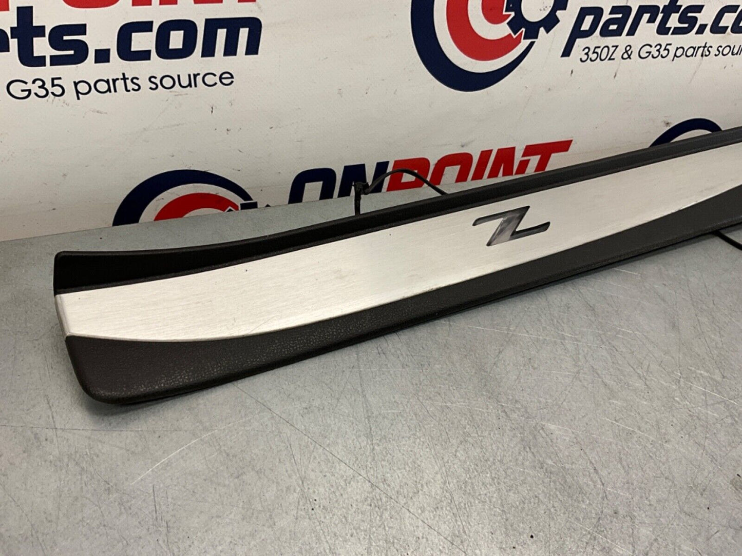 2014 Nissan 370Z Passenger Right Door Sill Illuminated Kick Plate OEM 14BILE7 - On Point Parts Inc