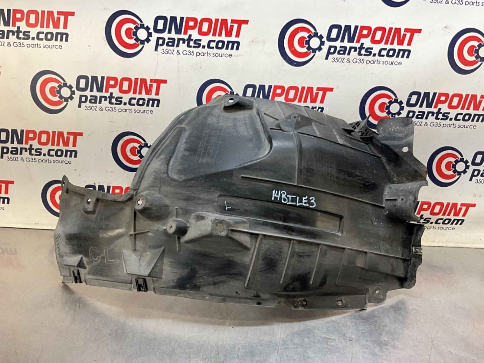 2014 Nissan Z34 370Z Driver Left Front Inner Fender Liner OEM 14BILE3 - On Point Parts Inc