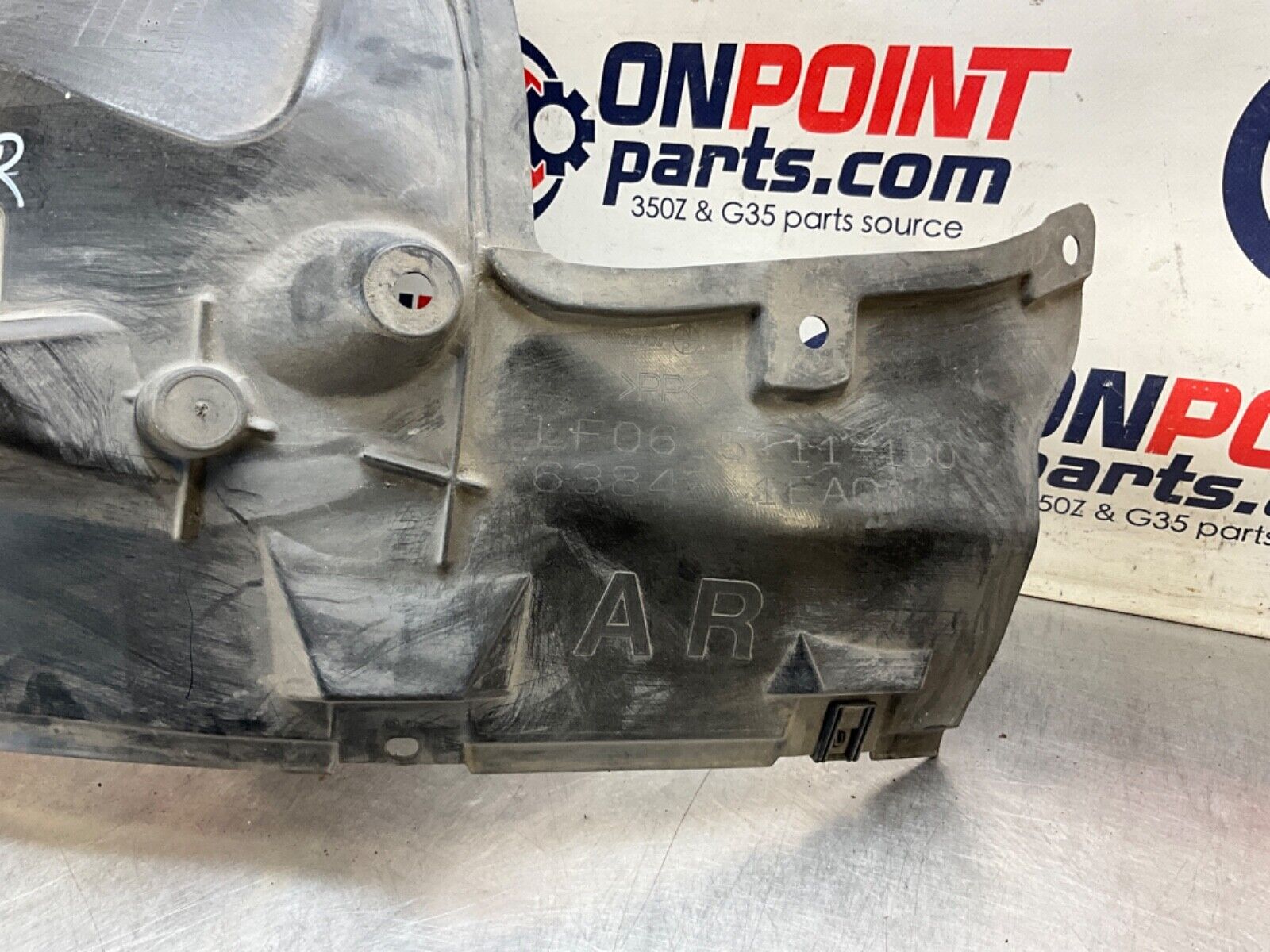 2014 Nissan Z34 370Z Passenger Right Front Inner Fender Liner OEM 14BILE3 - On Point Parts Inc
