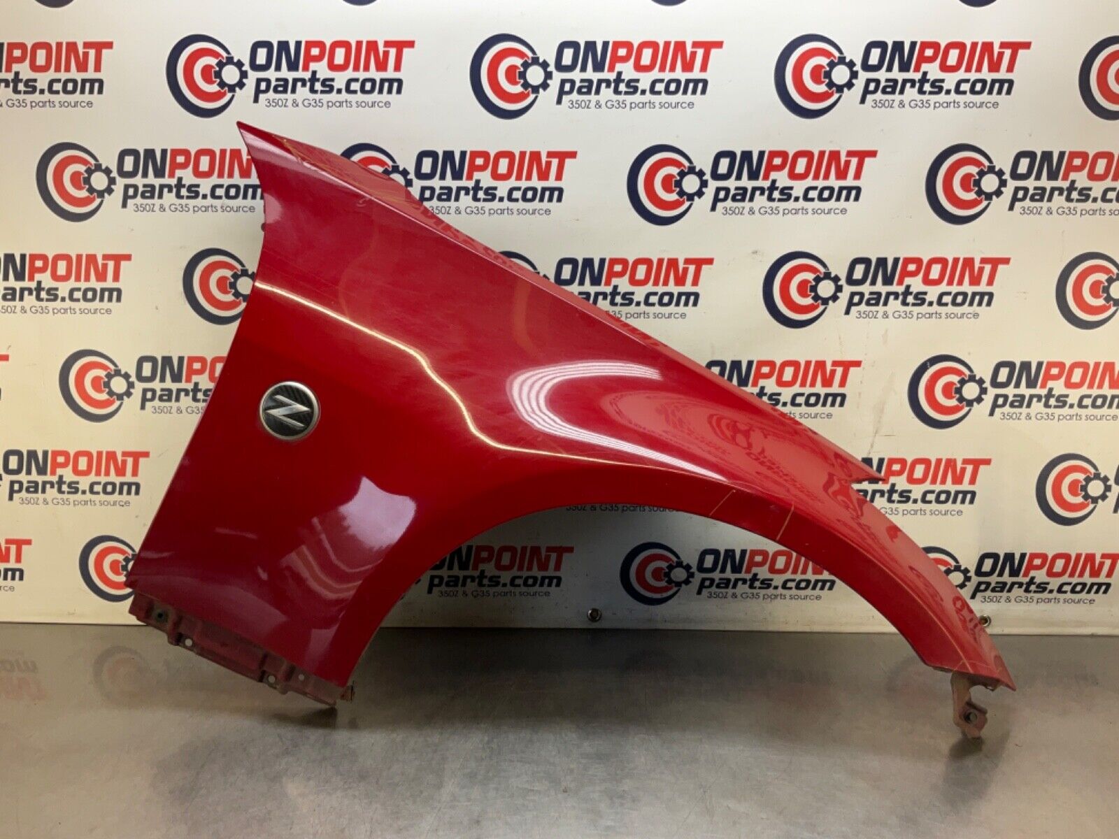 2007 Nissan Z33 350Z Passenger Right Front Fender with Emblem OEM 23BIZE1 - On Point Parts Inc