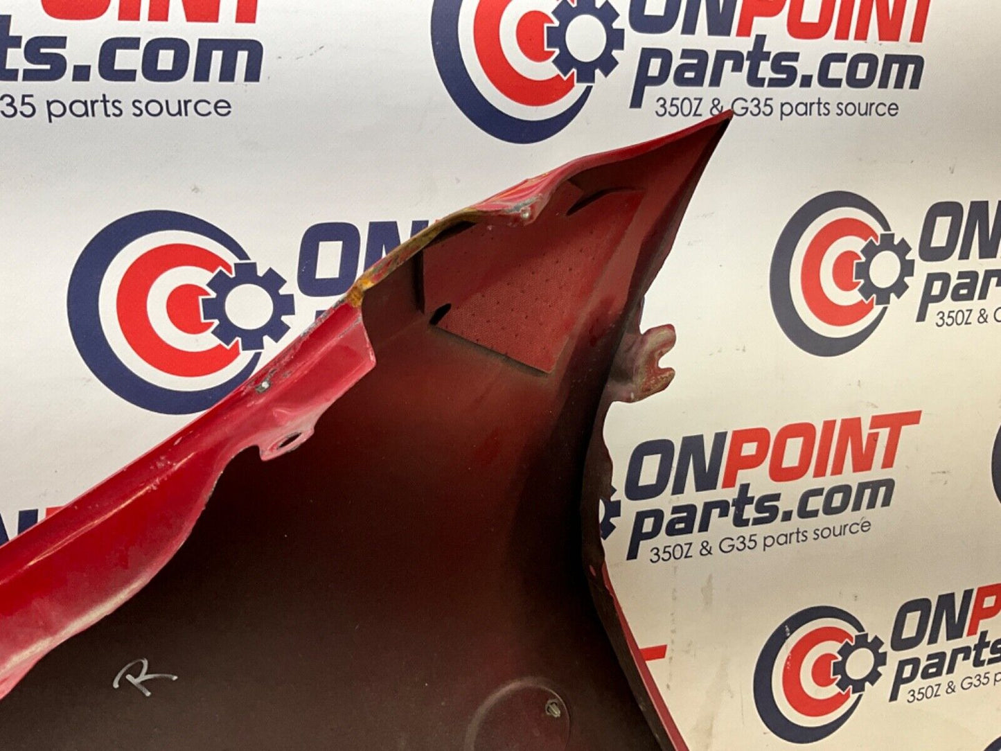 2007 Nissan Z33 350Z Passenger Right Front Fender with Emblem OEM 23BIZE1 - On Point Parts Inc
