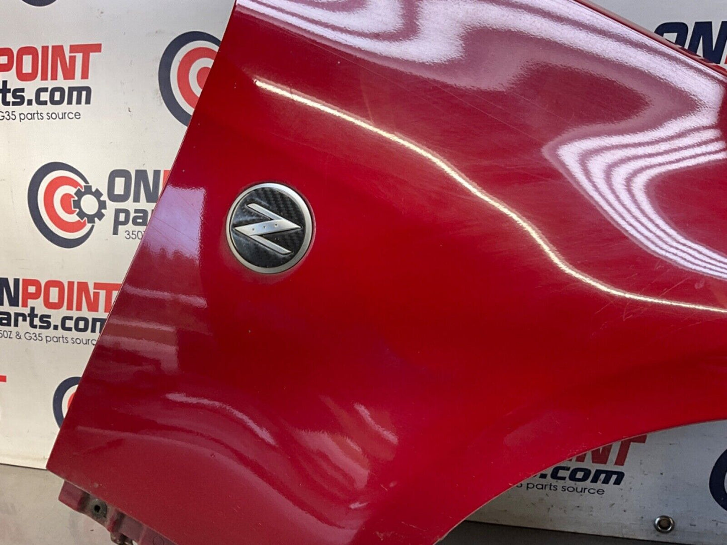 2007 Nissan Z33 350Z Passenger Right Front Fender with Emblem OEM 23BIZE1 - On Point Parts Inc