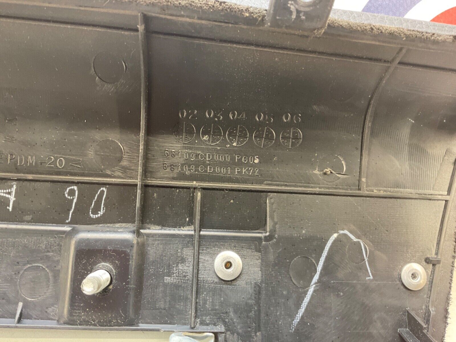 2007 Nissan Z33 350Z Passenger Right Upper Dash Panel 68109 OEM 23BIZE7 - On Point Parts Inc