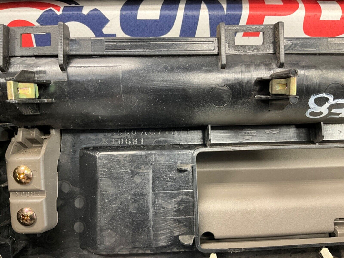 2005 Infiniti V35 G35 Coupe Front Upper Dash Glove Box with Vents OEM 13BJXE7 - On Point Parts Inc