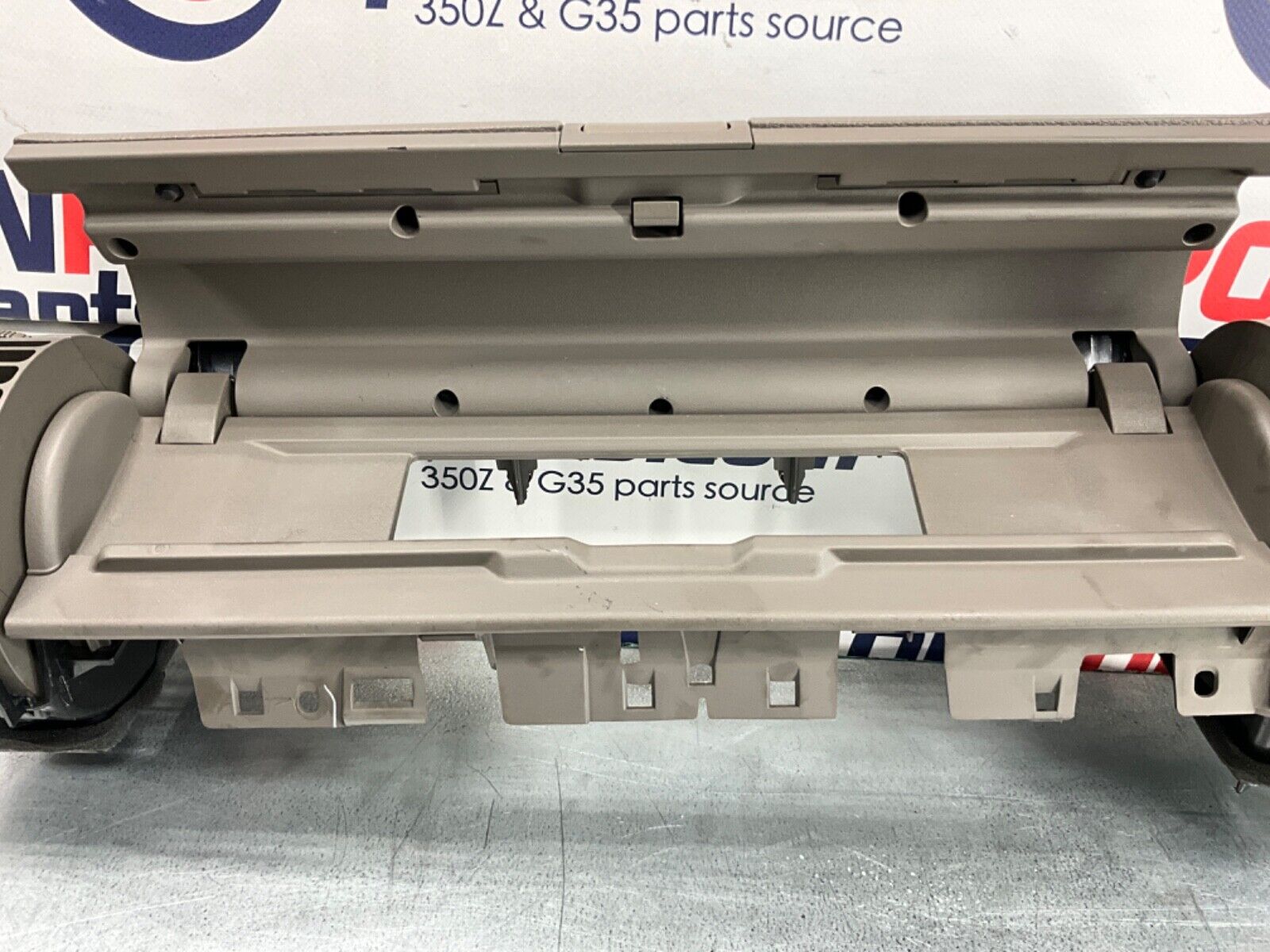 2005 Infiniti V35 G35 Coupe Front Upper Dash Glove Box with Vents OEM 13BJXE7 - On Point Parts Inc