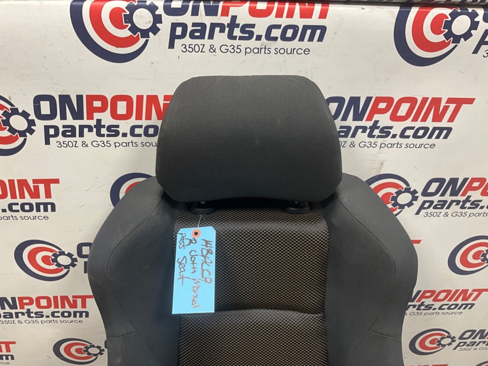 2004 Nissan Z33 350Z Passenger Right Cloth Seat Manual Adjust OEM 14BALF9 - On Point Parts Inc