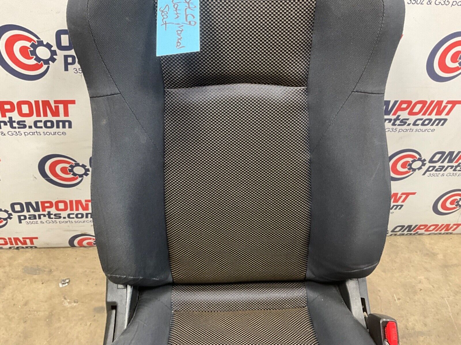 2004 Nissan Z33 350Z Passenger Right Cloth Seat Manual Adjust OEM 14BALF9 - On Point Parts Inc