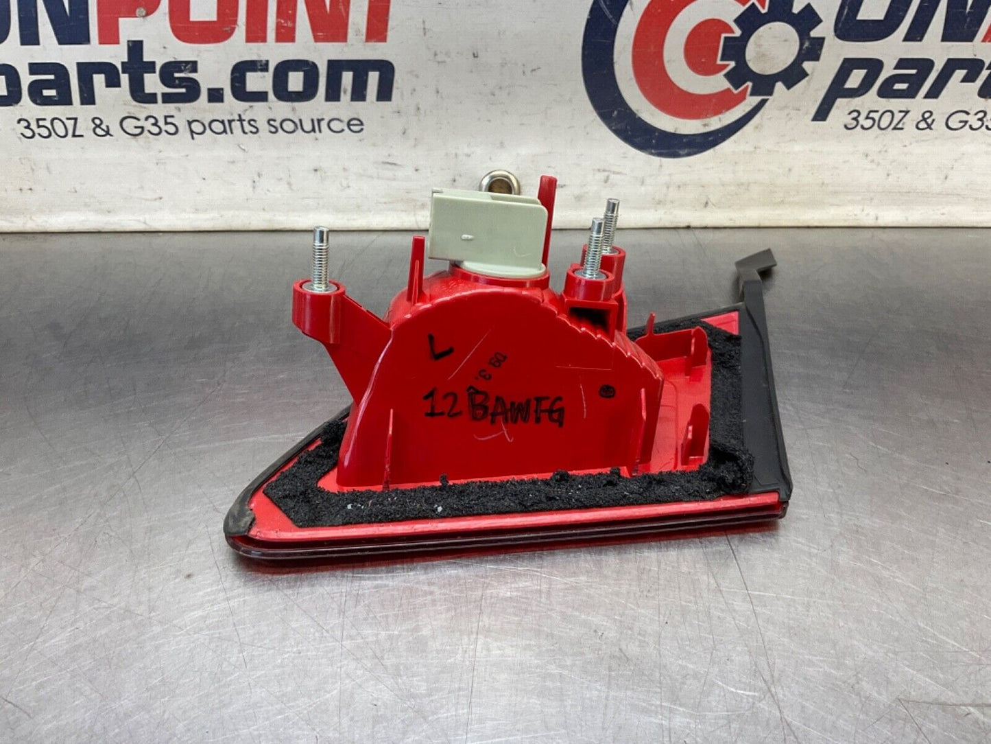2009 Infiniti V36 G37 Driver Left Rear Reverse Light Trunk Mount  OEM 12BAWFG - On Point Parts Inc