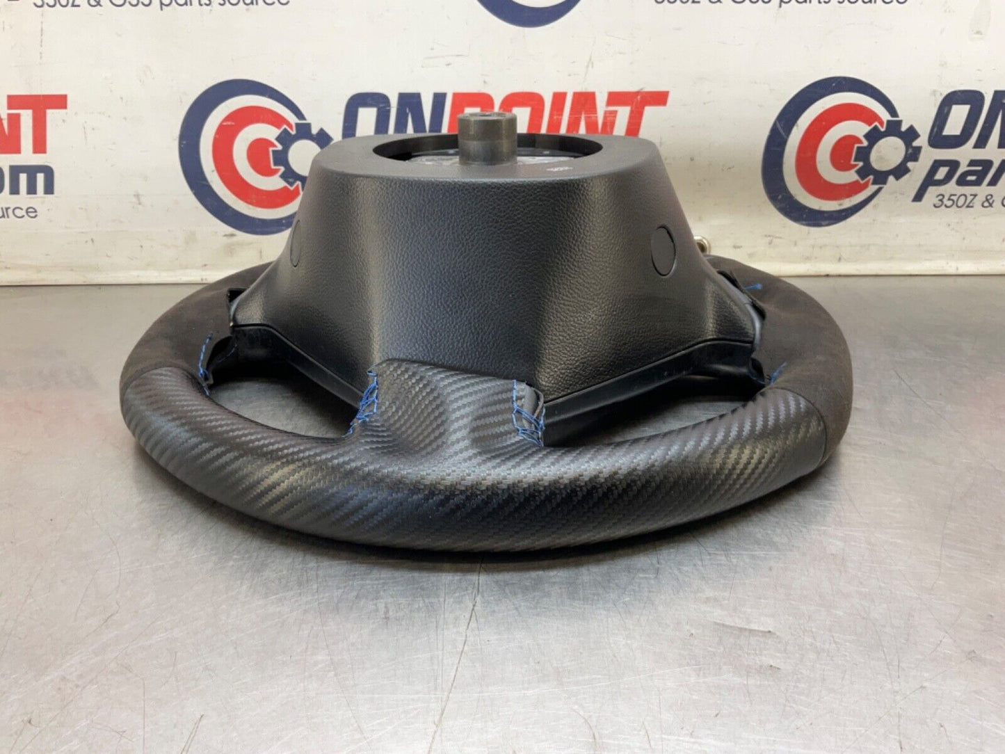 2009 Infiniti V36 G37 Steering Wheel with Aftermarket Stitch Cover OEM 12BAWFC - On Point Parts Inc