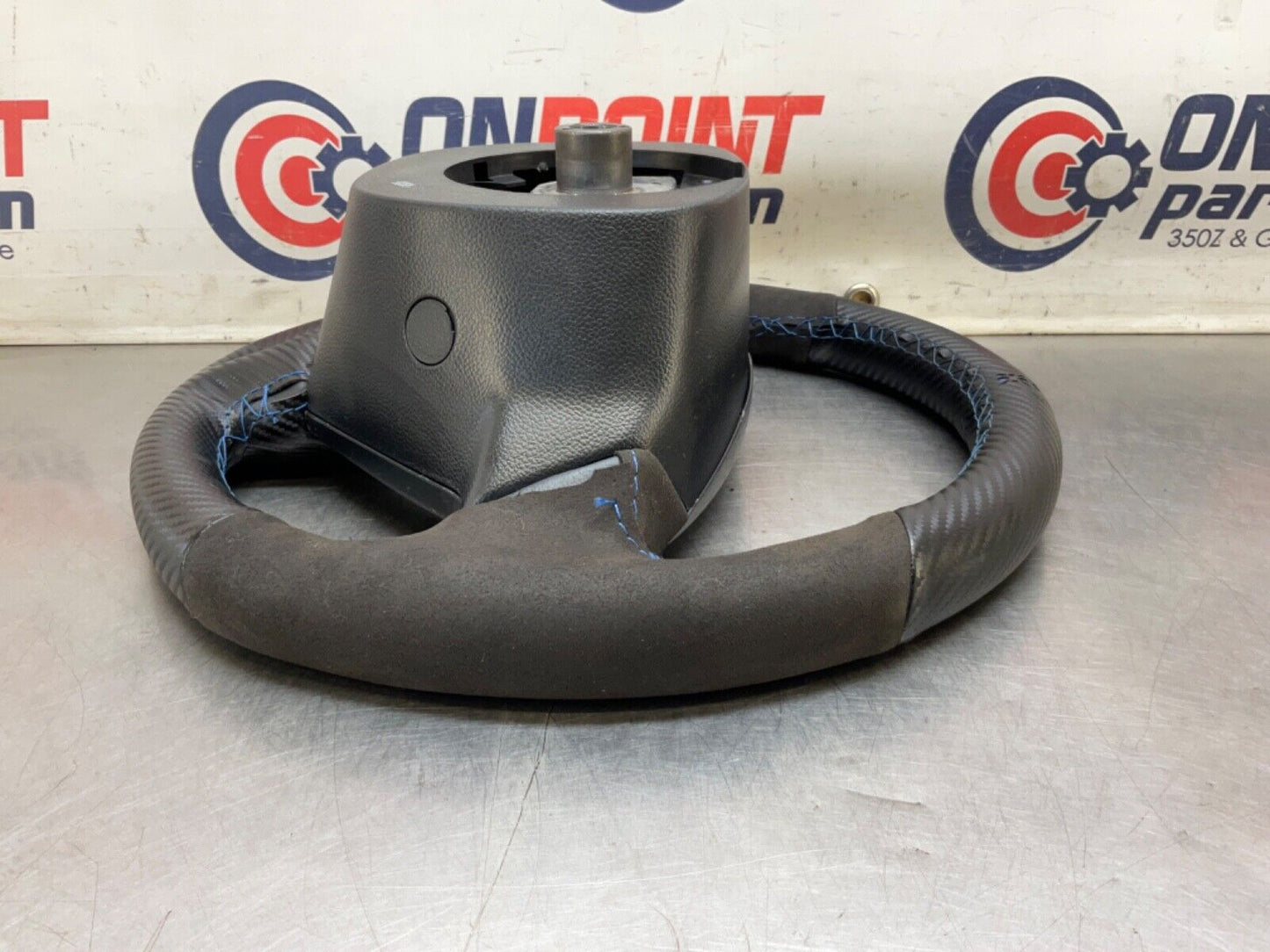 2009 Infiniti V36 G37 Steering Wheel with Aftermarket Stitch Cover OEM 12BAWFC - On Point Parts Inc