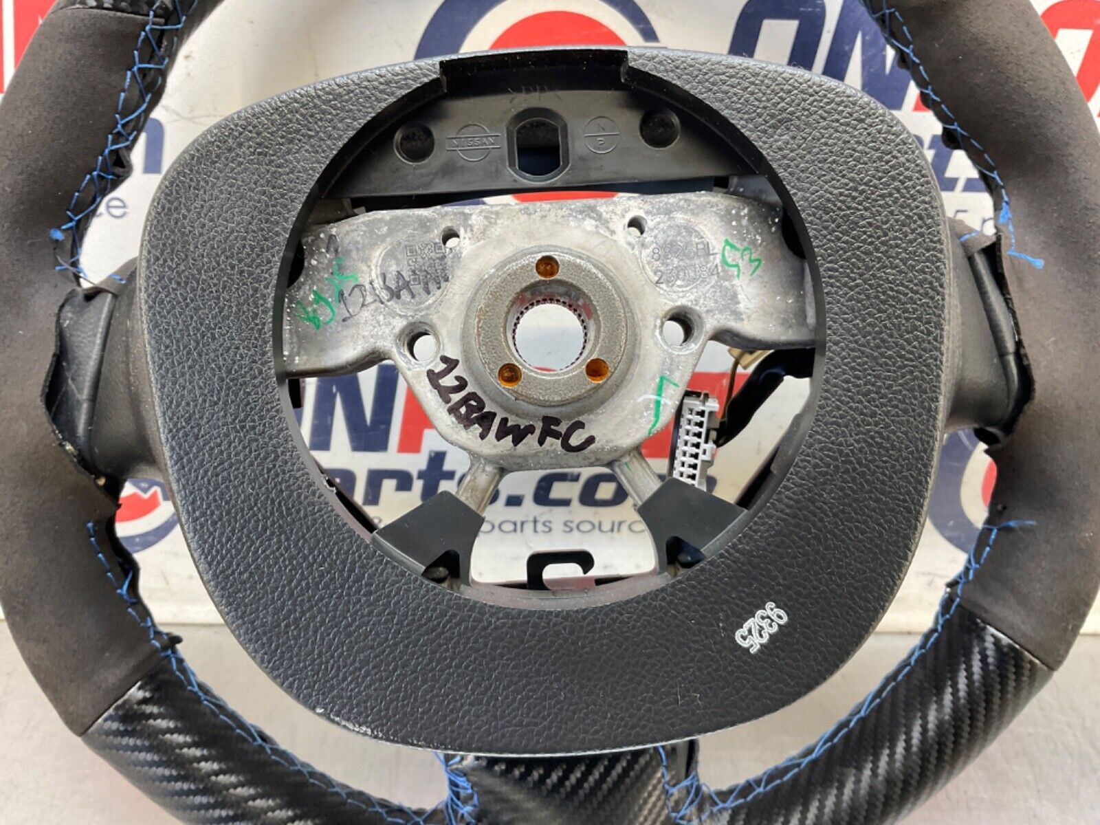 2009 Infiniti V36 G37 Steering Wheel with Aftermarket Stitch Cover OEM 12BAWFC - On Point Parts Inc