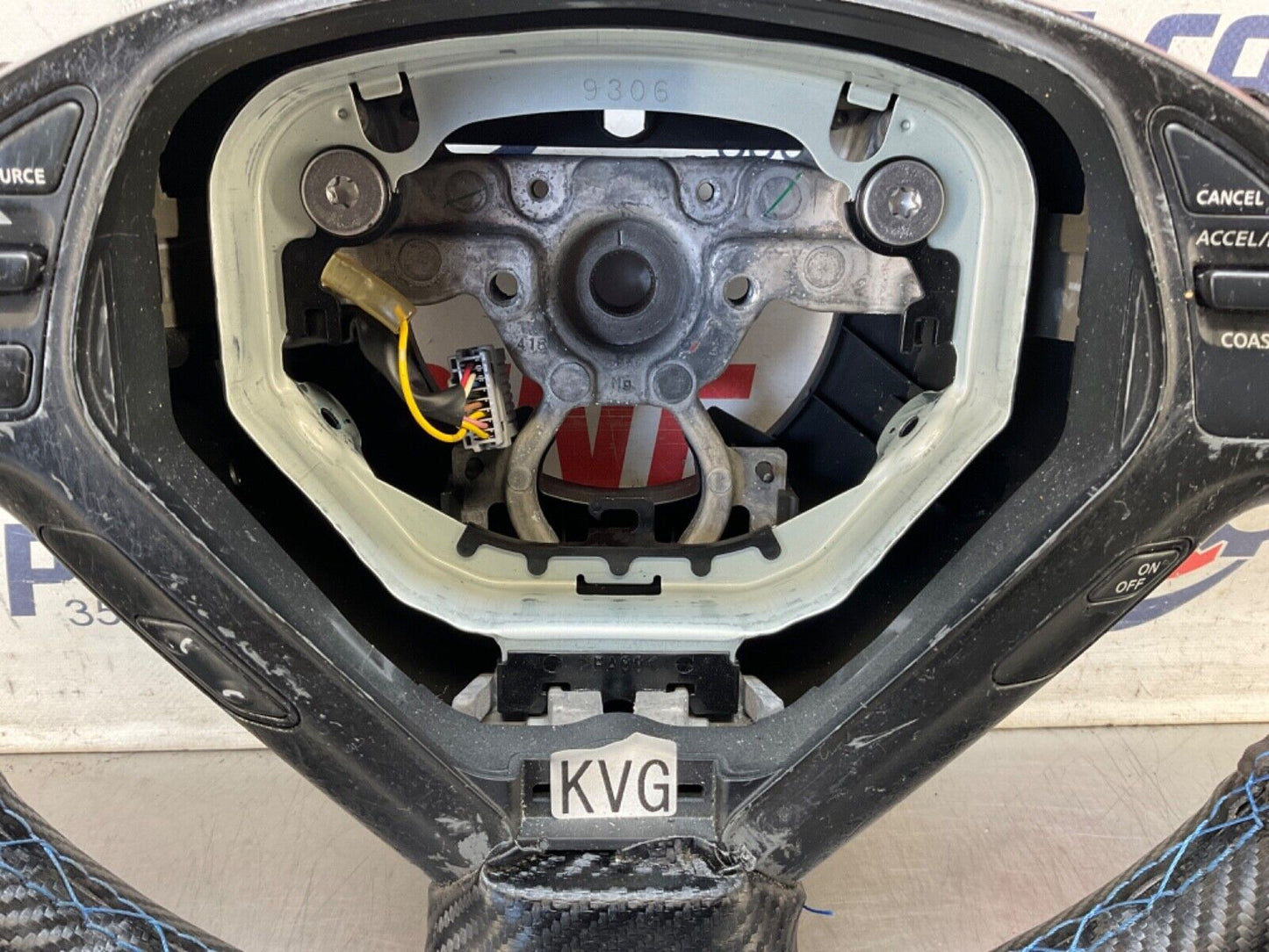 2009 Infiniti V36 G37 Steering Wheel with Aftermarket Stitch Cover OEM 12BAWFC - On Point Parts Inc