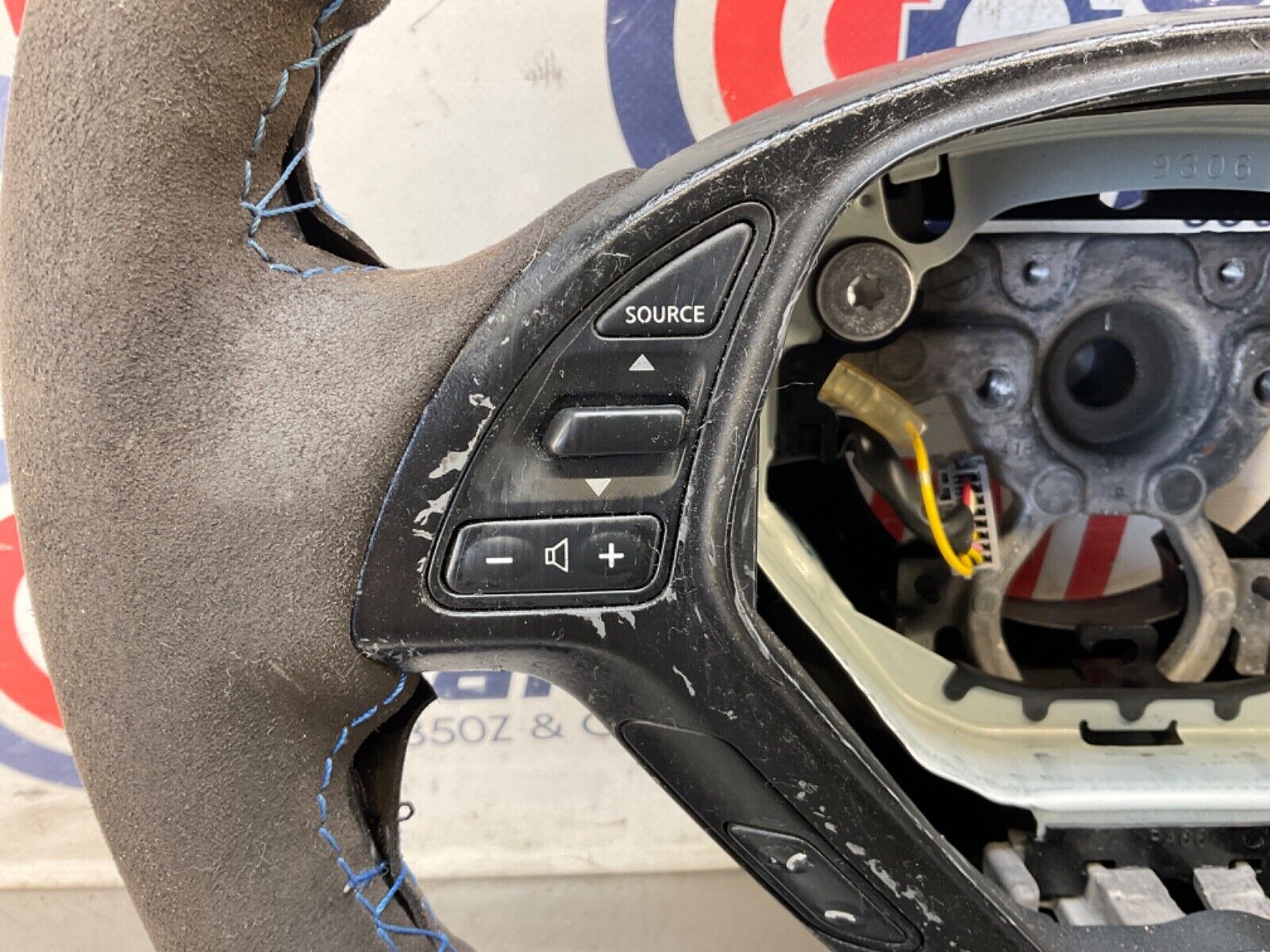 2009 Infiniti V36 G37 Steering Wheel with Aftermarket Stitch Cover OEM 12BAWFC - On Point Parts Inc