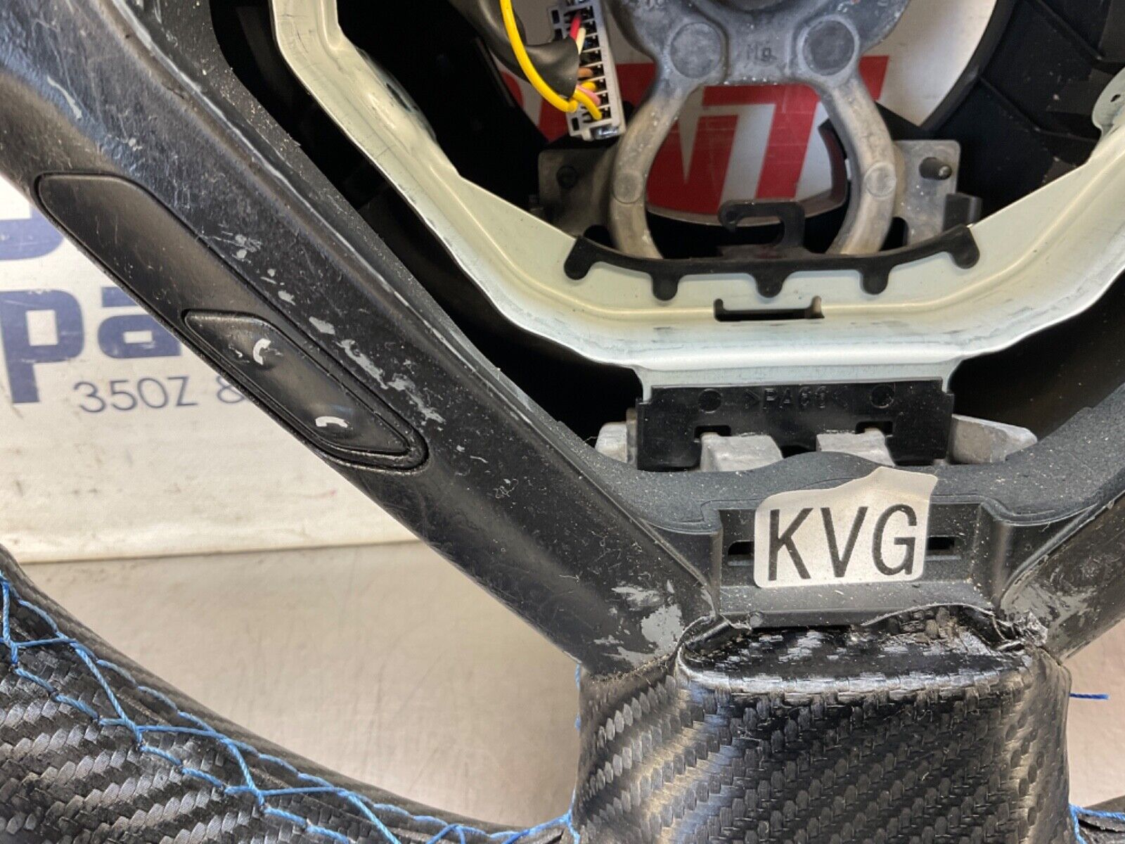 2009 Infiniti V36 G37 Steering Wheel with Aftermarket Stitch Cover OEM 12BAWFC - On Point Parts Inc
