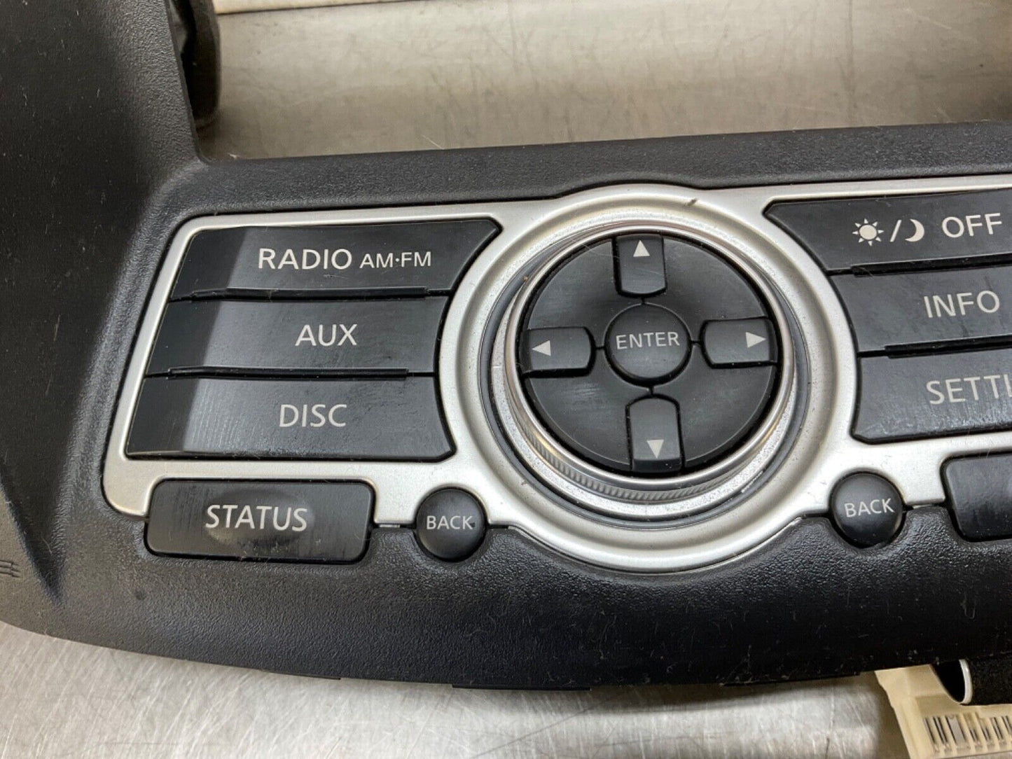 2009Infiniti V36 G37 Sedan Center Dash Trim with Navigation Controls OEM 12BAWFC - On Point Parts Inc