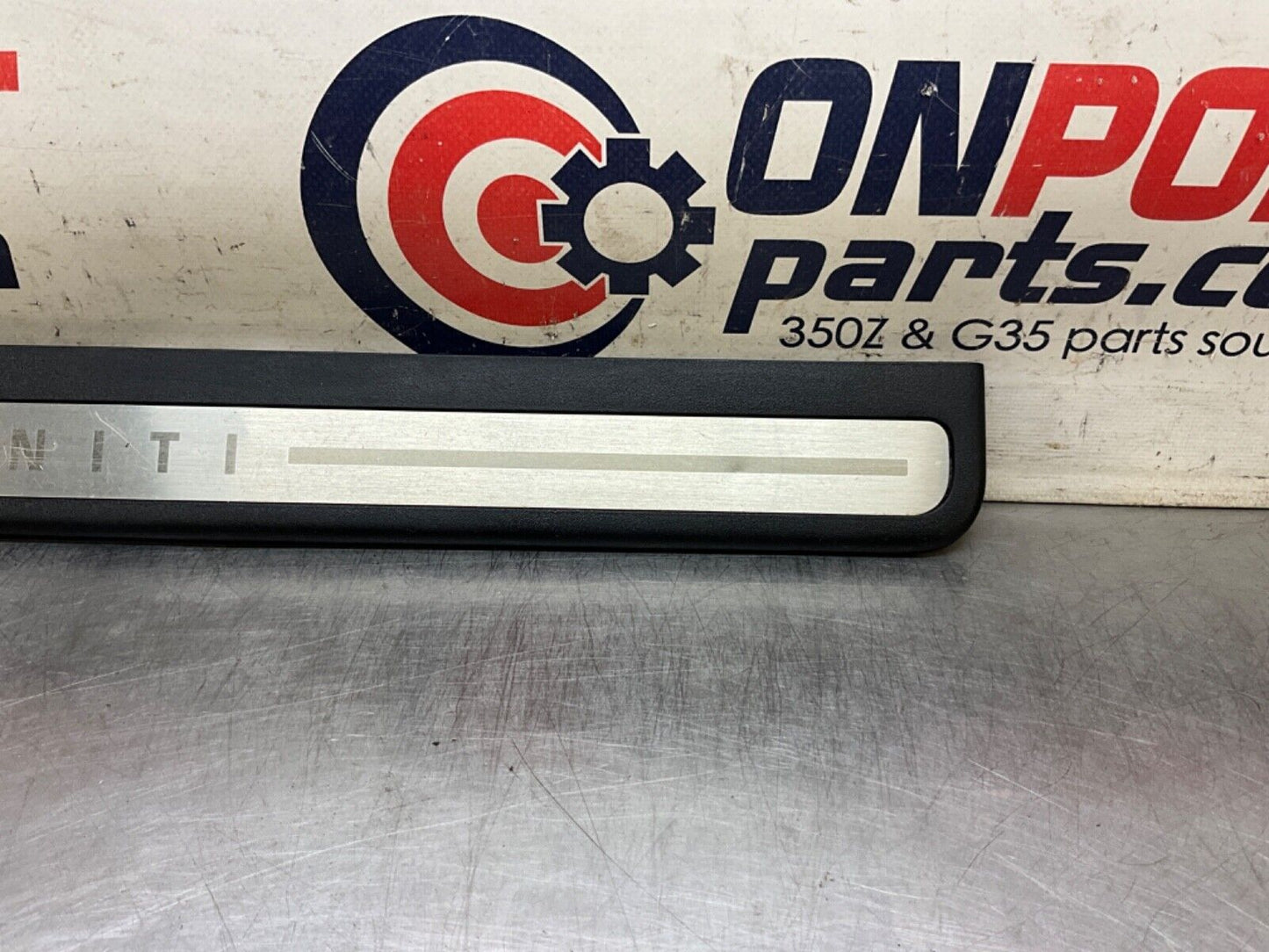 2009 Infiniti G37 Passenger Right Front Door Threshold Kick Plate OEM 12BAWF7 - On Point Parts Inc