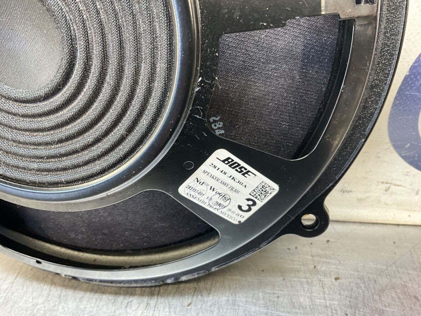 2009 Infiniti G37 SedanPassenger Right Front Bose Door Speaker 28148 OEM 12BAWFE - On Point Parts Inc