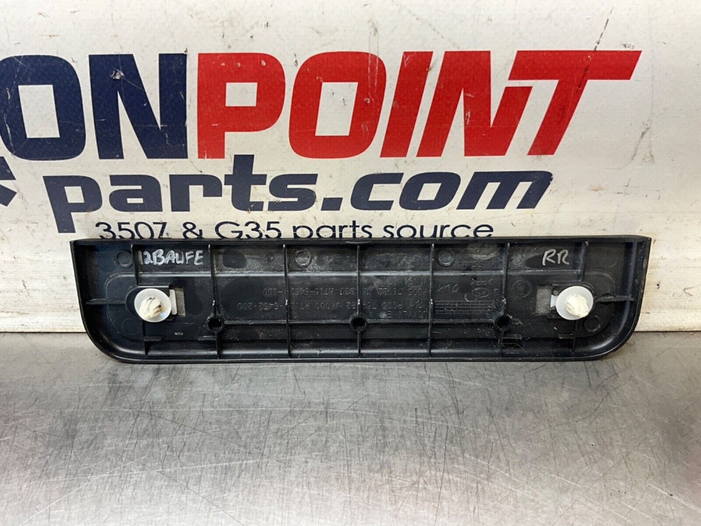 2009 Infiniti V36 G37 Passenger Right Rear Door Jamb Kick Plate Trim OEM 12BAWFE - On Point Parts Inc