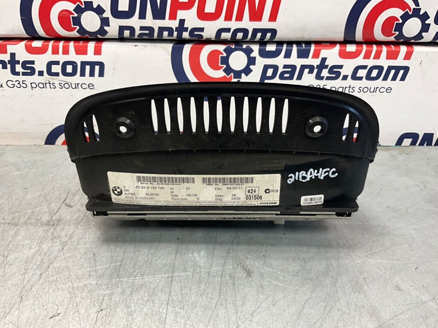 2009 BMW E92 335i Coupe Dash Information Display Screen OEM 21BA4FC - On Point Parts Inc
