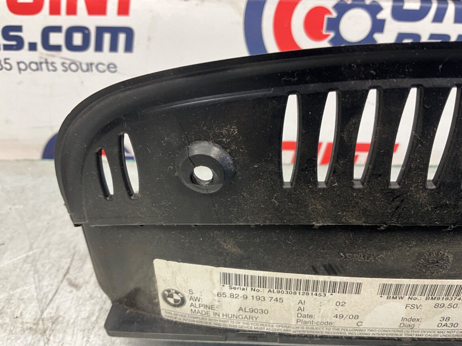 2009 BMW E92 335i Coupe Dash Information Display Screen OEM 21BA4FC - On Point Parts Inc