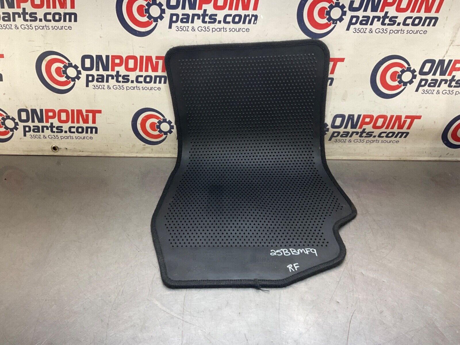 2007 Nissan Z33 350Z Driver Left Front Floor Mat Carpet OEM 25BBMF9 - On Point Parts Inc
