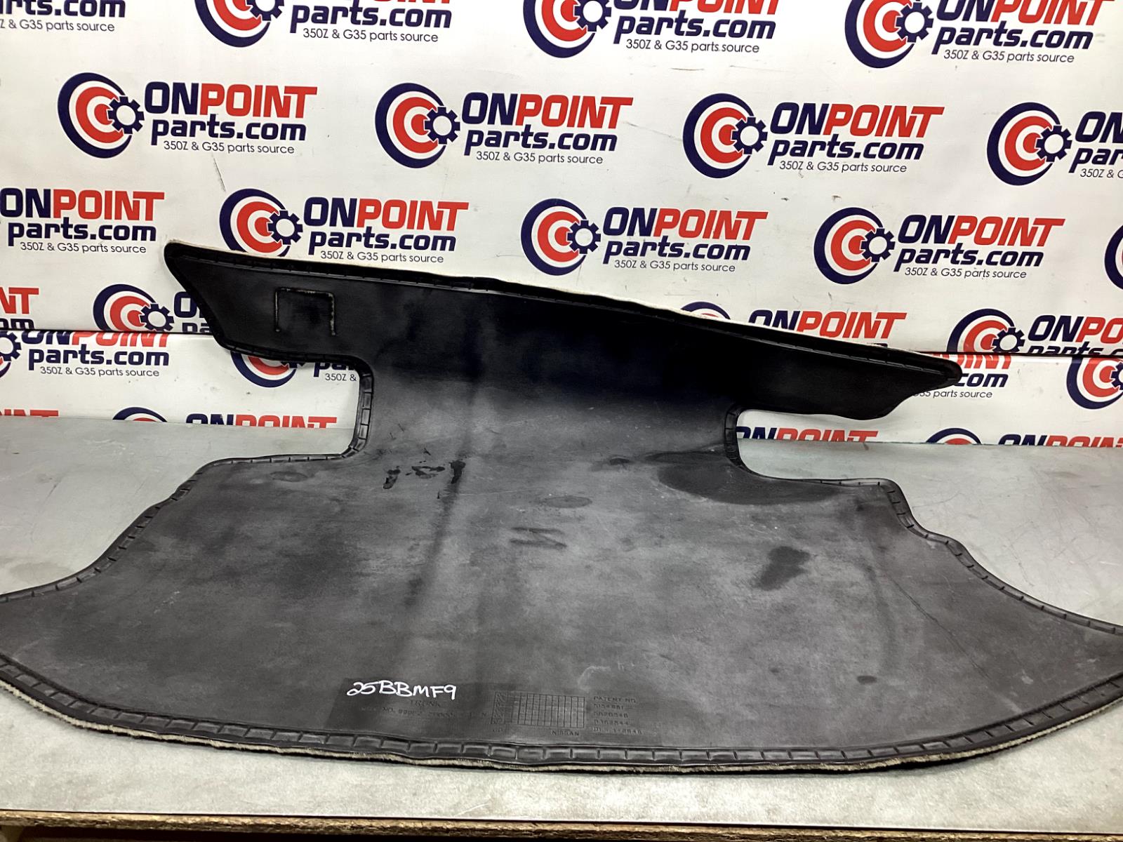 2007 Nissan Z33 350Z Coupe Rear Trunk Floor Mat OEM 25BBMF9 - On Point Parts Inc