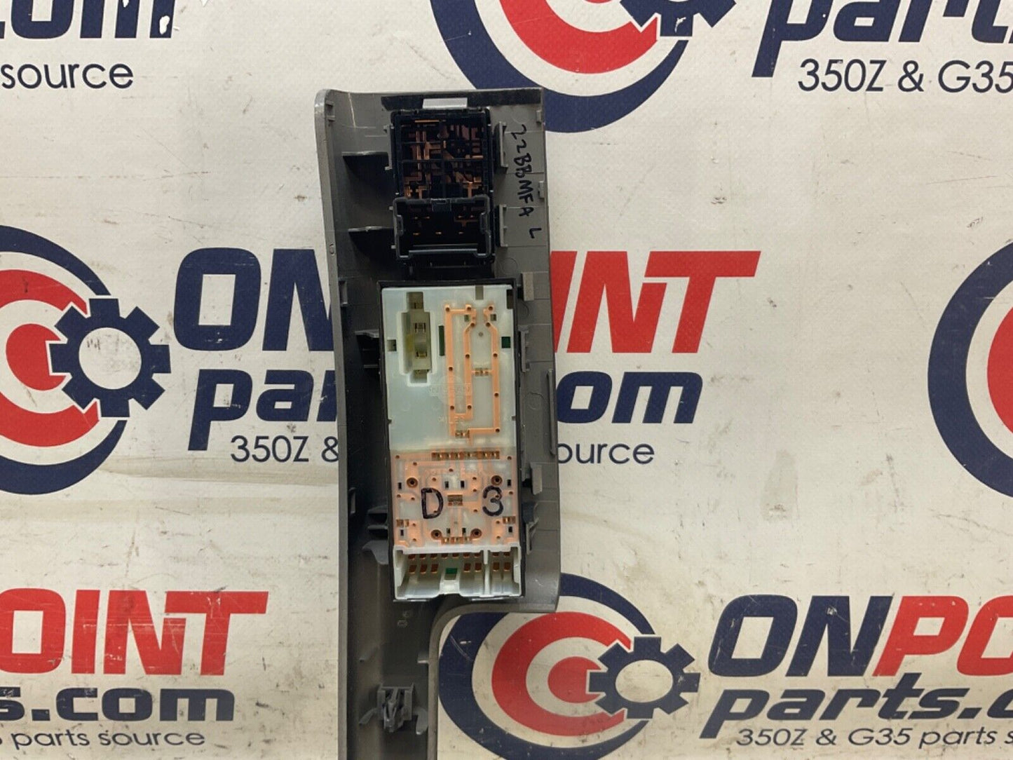 2007 Nissan Z33 350Z Driver Left Master Door Lock Window Switches OEM 25BBMFA - On Point Parts Inc