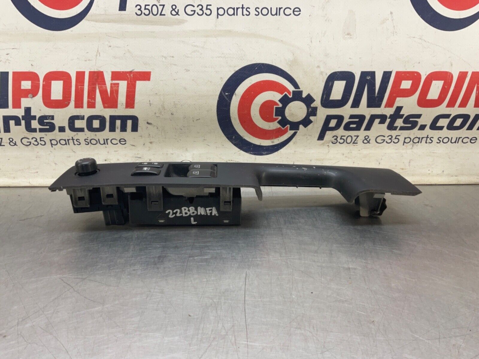 2007 Nissan Z33 350Z Driver Left Master Door Lock Window Switches OEM 25BBMFA - On Point Parts Inc