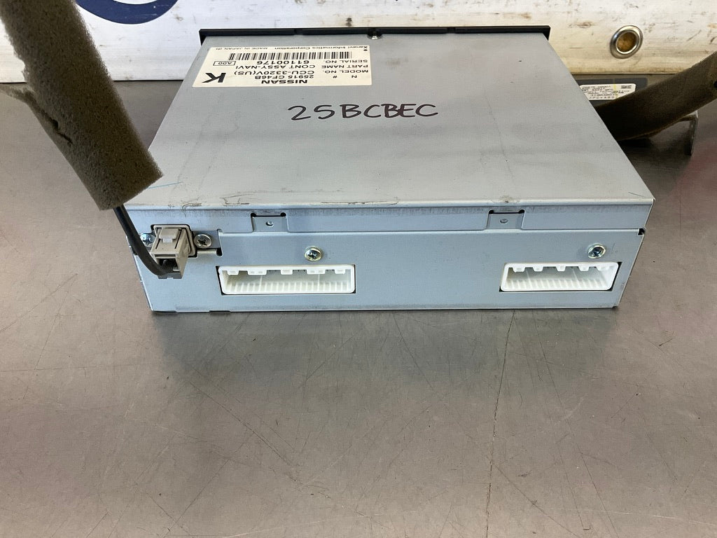 2007 Nissan 350Z GPS Navigation System 25915 OEM 25BCBEC - On Point Parts Inc