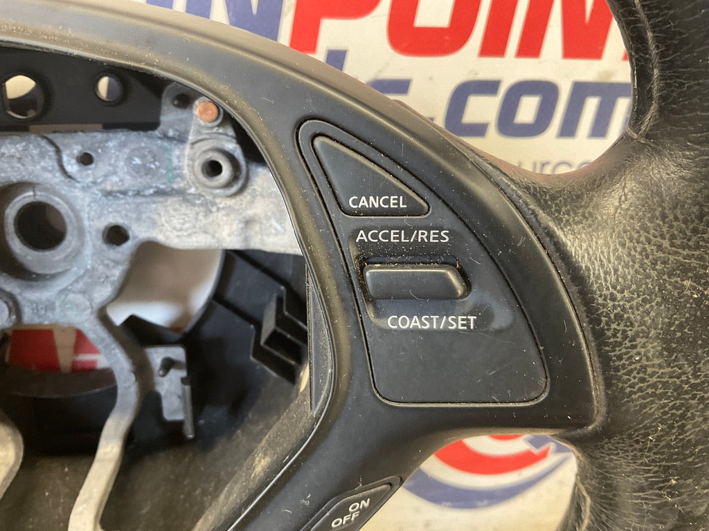 2008 Infiniti G35 Leather Steering Wheel with Switches OEM 13BC4EC - On Point Parts Inc