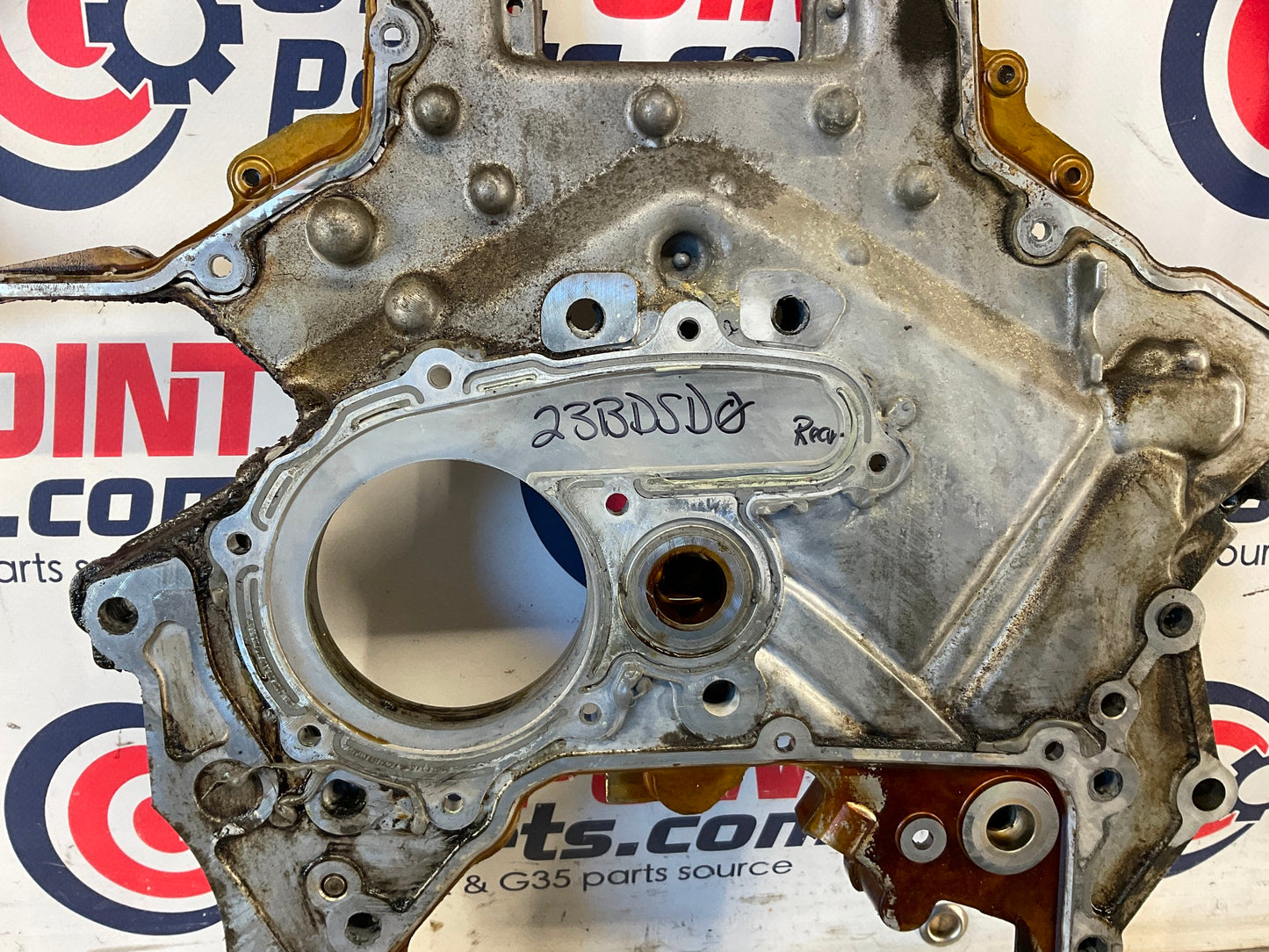 2014 Nissan 370Z Rear VQ37VHR Timing Chain Cover OEM 23BDSD0 - On Point Parts Inc
