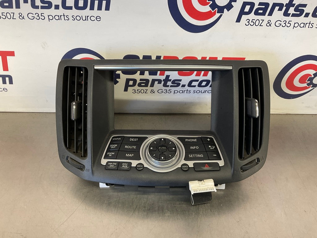 2008 Infiniti G37 Center Dash Vent Navigation Control Trim 28395 OEM 22BK0DC - On Point Parts Inc