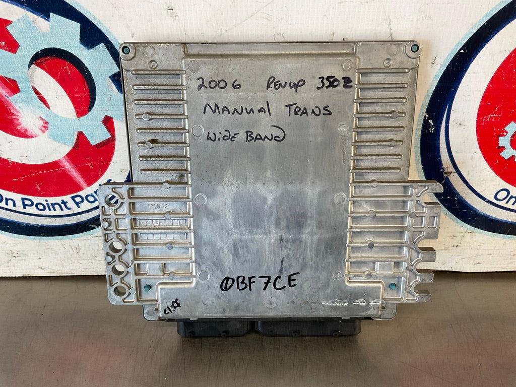2006 Nissan 350Z ECU ECM Engine Control Module Wideband Manual OEM 13BF7CE - On Point Parts Inc