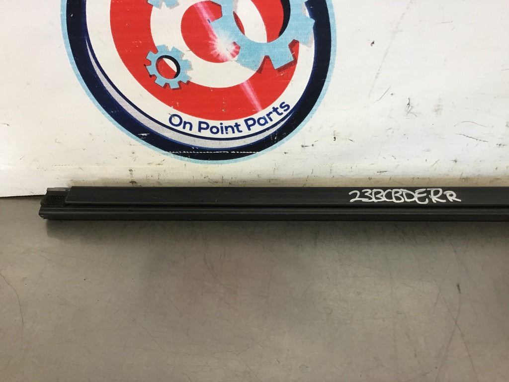 2012 Infiniti G37 Passenger Right Rear Door Window Weatherstrip OEM 23BCBDK - On Point Parts Inc