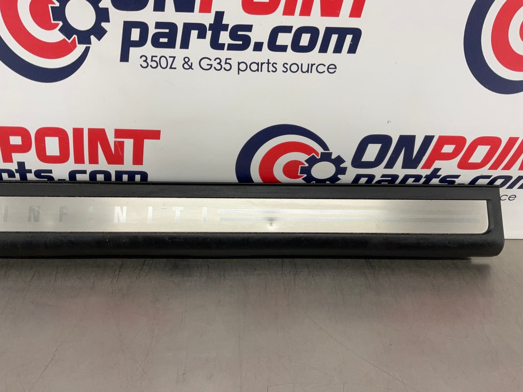 2004 Infiniti G35 Passenger Right Door Threshold Kick Plate Trim OEM 25BK8D7 - On Point Parts Inc