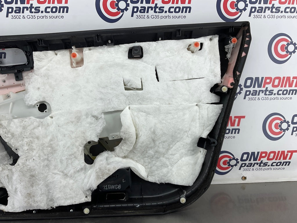 2008 Infiniti G37 Driver Left Interior Door Panel Trim OEM 21BAXD8 - On Point Parts Inc