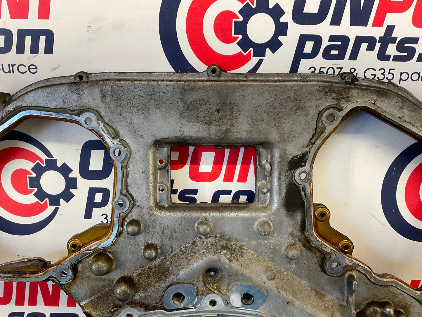 2014 Nissan 370Z Rear VQ37VHR Timing Chain Cover OEM 23BDSD0 - On Point Parts Inc