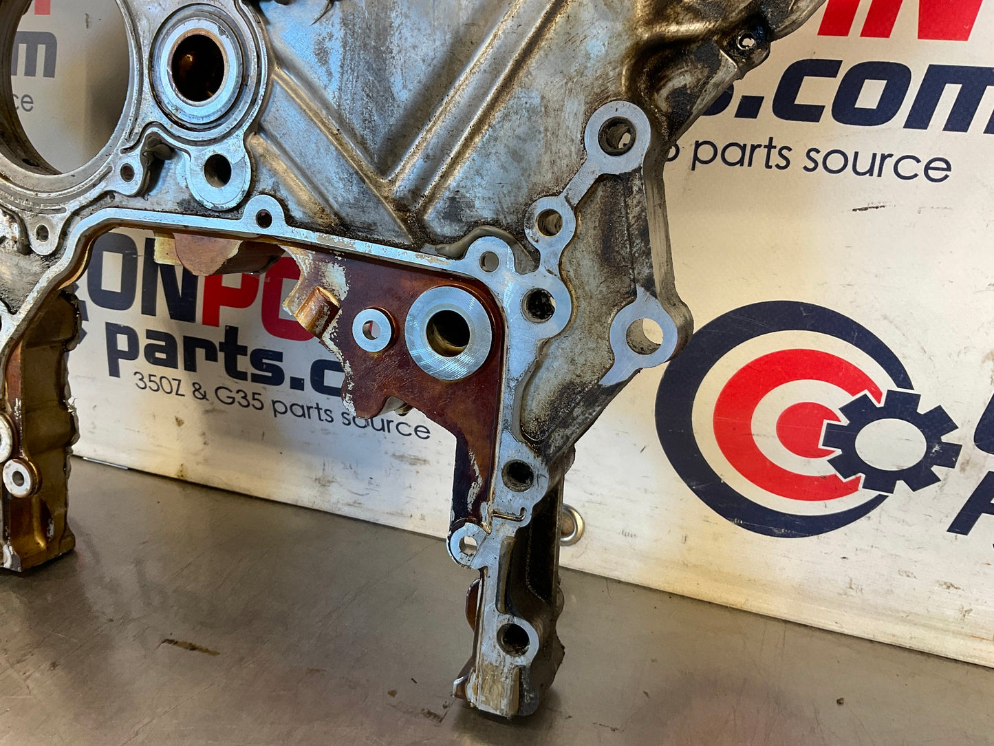 2014 Nissan 370Z Rear VQ37VHR Timing Chain Cover OEM 23BDSD0 - On Point Parts Inc