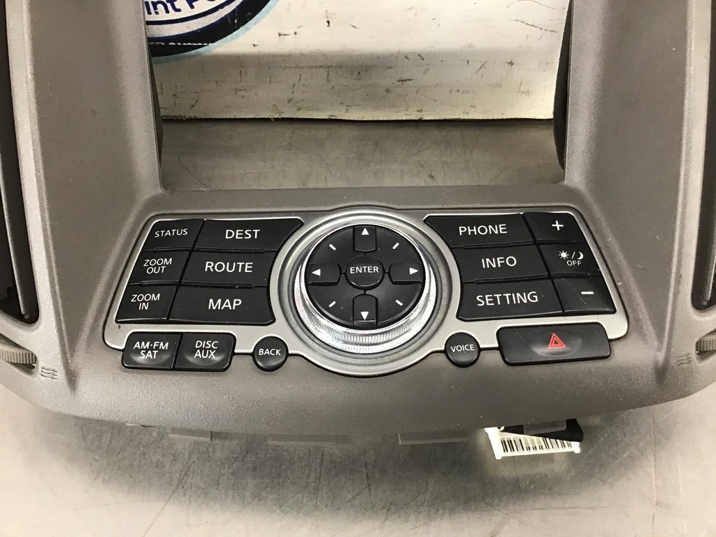 2012 Infiniti G37 Sedan Stereo Bezel Panel Controls OEM 23BCBDC - On Point Parts Inc