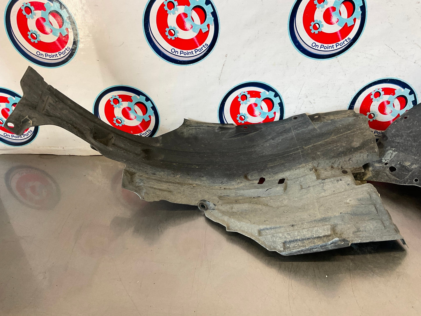 2004 Infiniti G35 Driver Left Inner Fender Liners Splash Guard OEM 25BFND3 - On Point Parts Inc