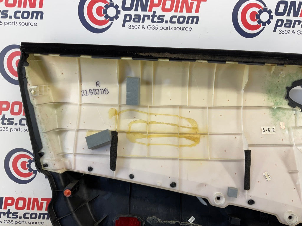 2006 Nissan 350Z Passenger Right Door Panel 80900 OEM 21BBJD8 - On Point Parts Inc