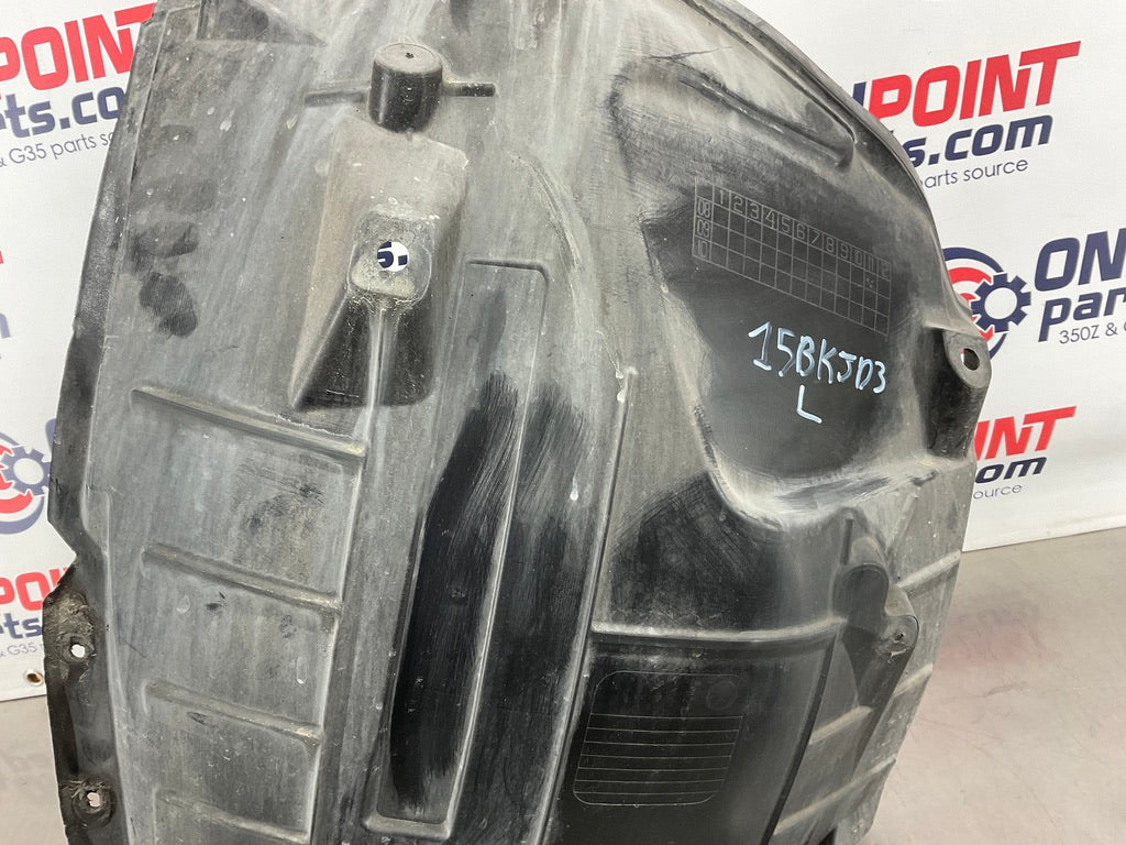 2009 Nissan 370Z Driver Left Inner Fender Liner Splash Guard OEM 15BKJD3 - On Point Parts Inc
