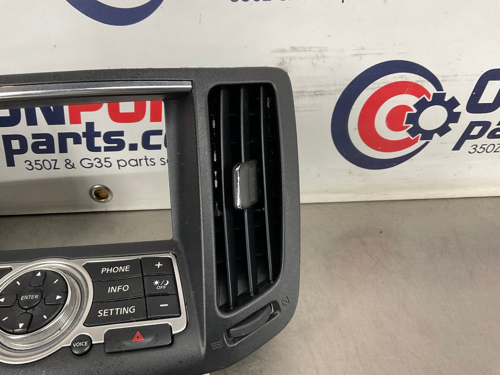 2008 Infiniti G37 Center Dash Vent Navigation Control Trim 28395 OEM 21BAXDC - On Point Parts Inc