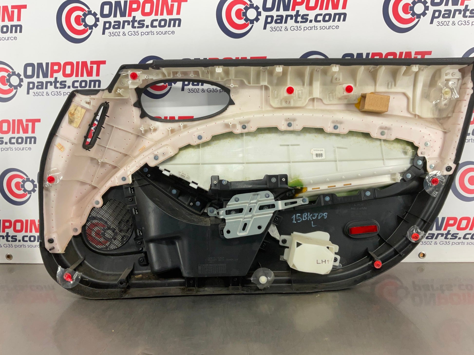 2009 Nissan 370Z Driver Left Interior Door Panel OEM 15BKJD8 - On Point Parts Inc