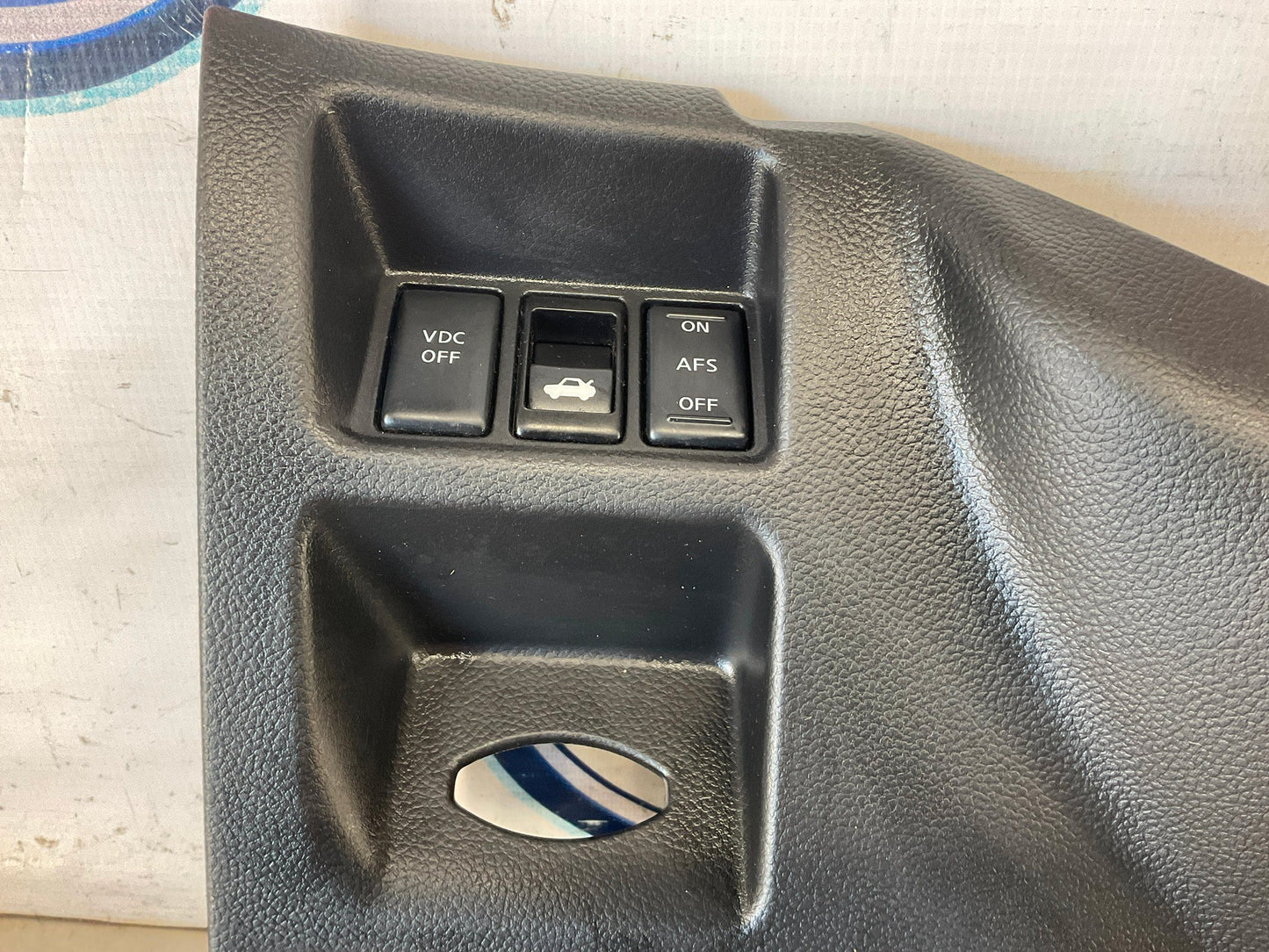 2008 Infiniti G37 Lower Dash Cover Trunk VDC Switches OEM 13BI0D7 - On Point Parts Inc