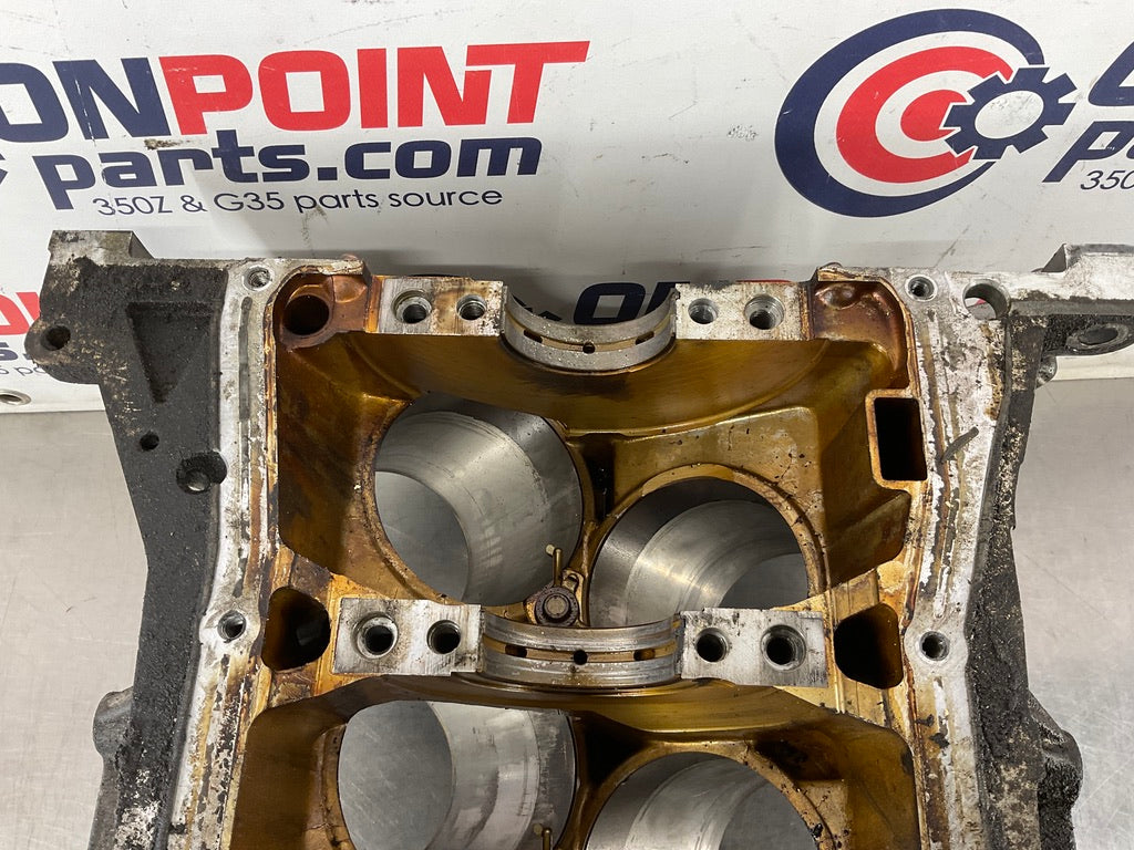 2004 Infiniti G35 VQ35DE Engine Block with Crank Shaft Bearing Caps  OEM 15BE4E0 - On Point Parts Inc