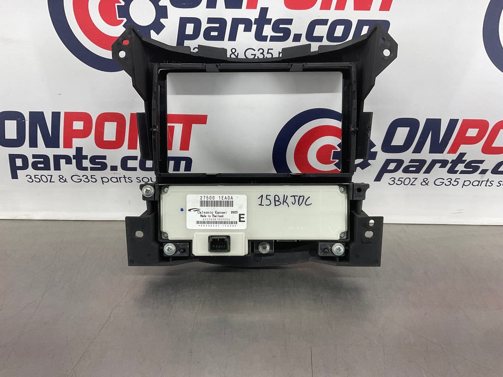 2009 Nissan 370Z Center Dash AC Climate Controls Stereo Bezel Trim OEM 15BKJDC - On Point Parts Inc