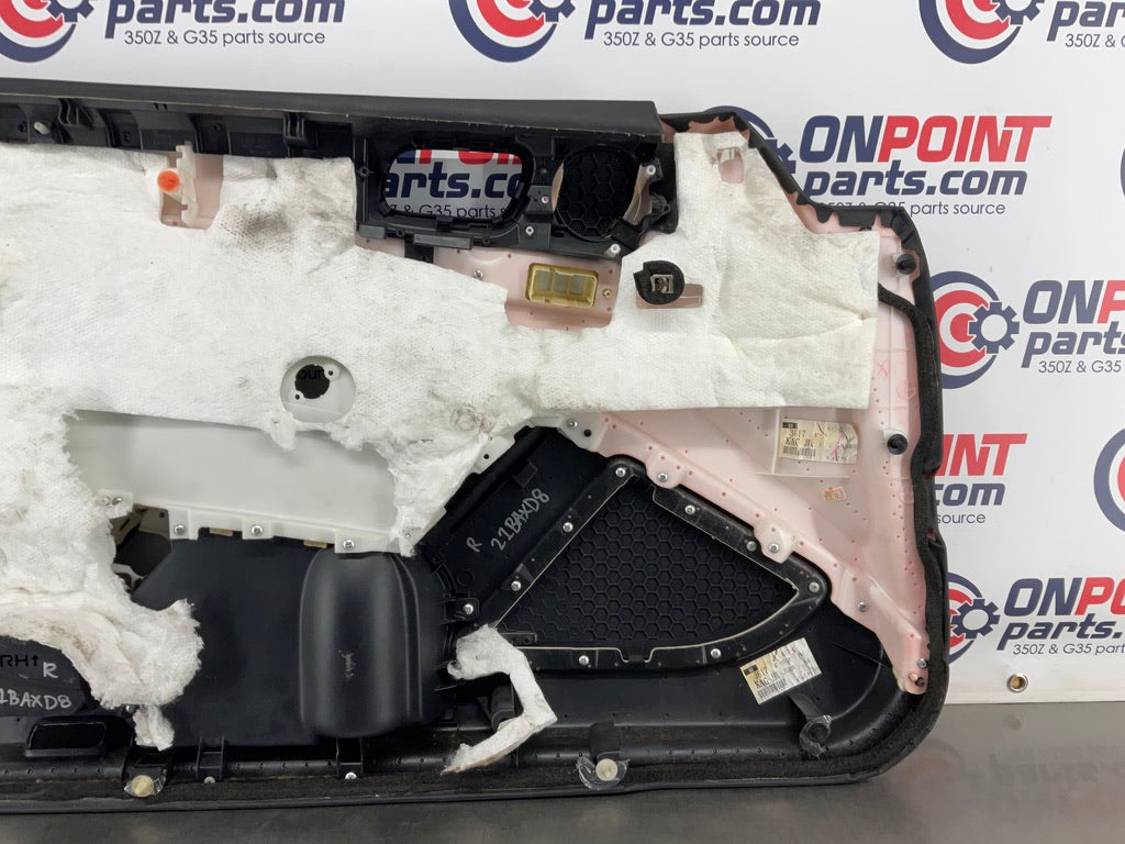2008 Infiniti G37 Passenger Right Interior Door Panel Trim OEM 21BAXD8 - On Point Parts Inc
