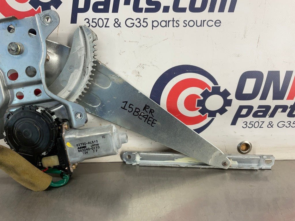 2004 Infiniti G35 Passenger Right Rear Window Regulator Motor 82730 OEM 15BE4EE - On Point Parts Inc